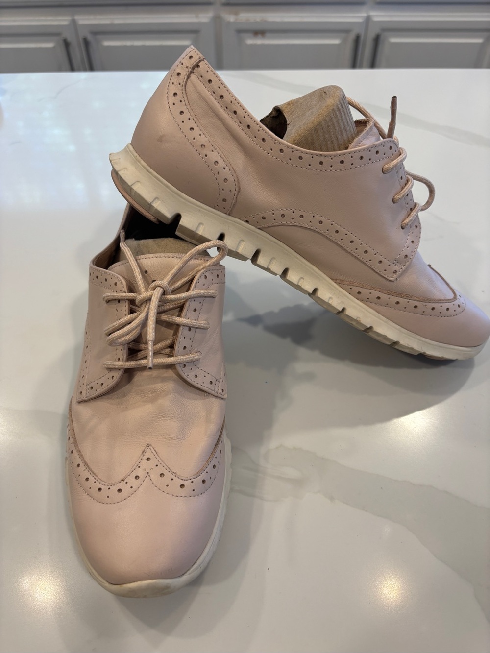 Cole Haan GrandZero Women’s Blush Pink Wingtip Lace-up